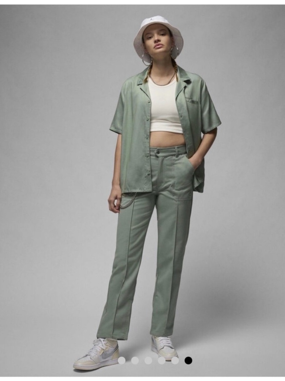 Jordan mint green trouser pants small